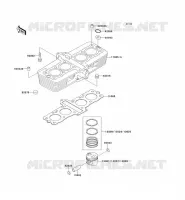 CYLINDRE/PISTON pour Kawasaki ZEPHYR