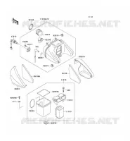 FILTRE A AIR pour Kawasaki ZEPHYR