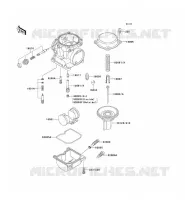 PI&Egrave;CES DE CARBURATEUR pour Kawasaki ZEPHYR