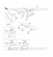 CACHE LAT&Eacute;RAL/GARDE CHAINE pour Kawasaki ZEPHYR