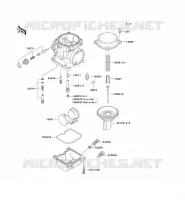 PI&Egrave;CES DE CARBURATEUR pour Kawasaki ZEPHYR