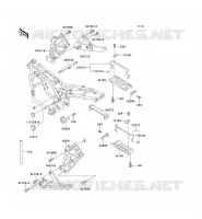 SUPPORT BATTERIE pour Kawasaki ZEPHYR