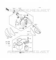 FILTRE A AIR pour Kawasaki ZEPHYR