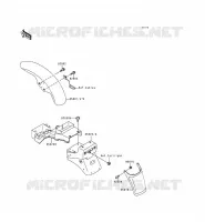 GARDE BOUE pour Kawasaki ZEPHYR