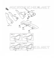 CACHE LAT&Eacute;RAL/GARDE CHAINE pour Kawasaki ZEPHYR