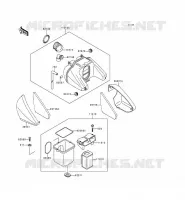 FILTRE A AIR pour Kawasaki ZEPHYR