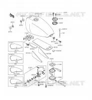 RESERVOIR CARBURANT pour Kawasaki ZEPHYR