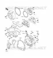 COUVERCLES MOTEUR pour Kawasaki ZEPHYR