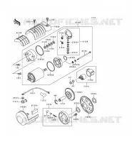 D&Eacute;MARREUR pour Kawasaki ZEPHYR