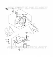 FILTRE A AIR pour Kawasaki ZEPHYR