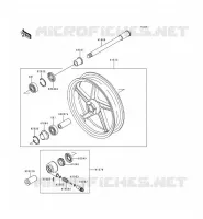 MOYEU AVANT pour Kawasaki ZEPHYR