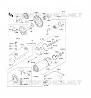 D&Eacute;MARREUR pour Kawasaki ZEPHYR 750