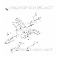 PIECE DE CADRE (COUVERTURE) pour Kawasaki ZEPHYR 750