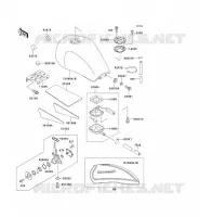 RESERVOIR CARBURANT pour Kawasaki ZEPHYR 750