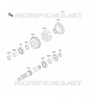ARBRE SECONDAIRE pour Kawasaki ZEPHYR 750