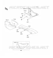 CACHE LAT&Eacute;RAL/GARDE CHAINE pour Kawasaki ZEPHYR 750