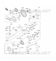 D&Eacute;MARREUR pour Kawasaki ZEPHYR 750