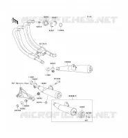 &Eacute;CHAPPEMENT pour Kawasaki ZEPHYR 750
