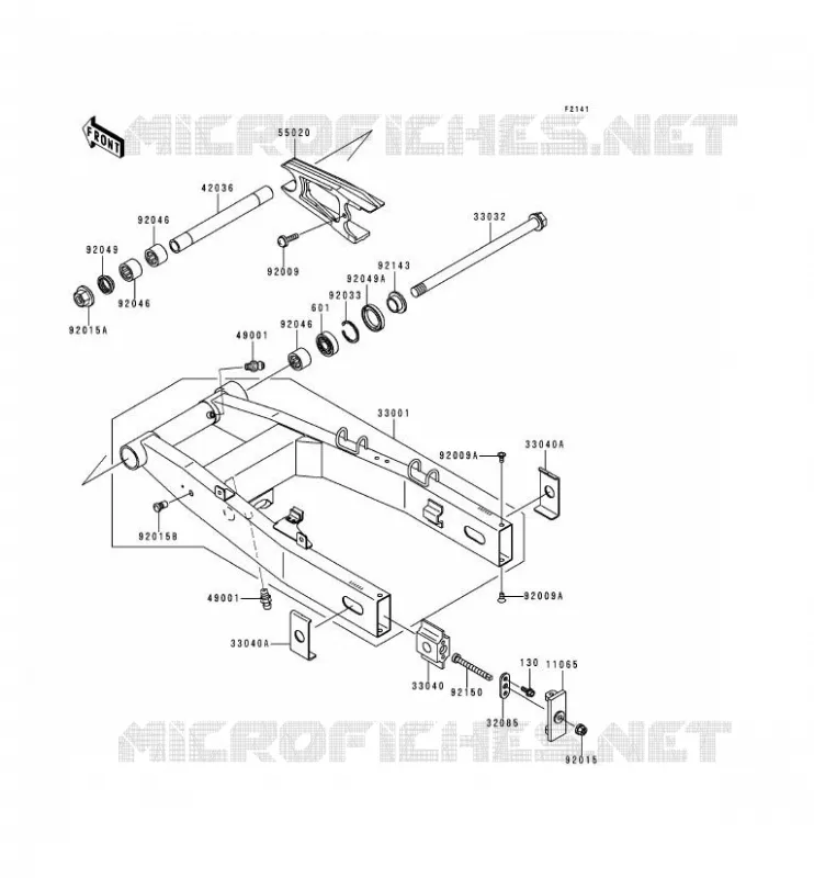 BRAS OSCILLANT Kawasaki MOTOS 750 2000 ZR-7  ZR750-F2