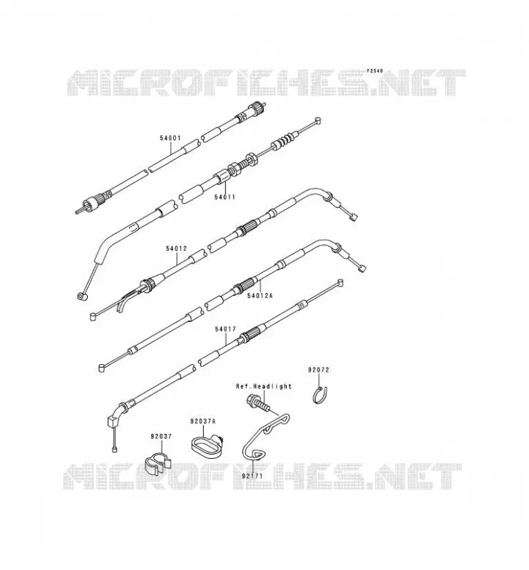 CABLES Kawasaki MOTOS 750 2000 ZR-7  ZR750-F2