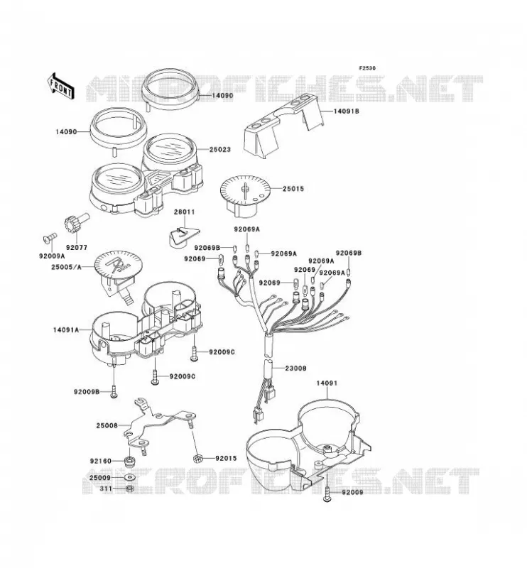 COMPTEURS Kawasaki MOTOS 750 2001 ZR-7  ZR750-F3