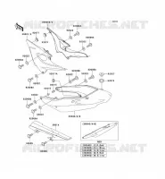 CACHE LAT&Eacute;RAL/GARDE CHAINE pour Kawasaki ZR-7S