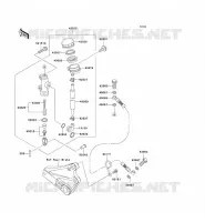MAITRE CYLINDRE ARRI&Egrave;RE pour Kawasaki ZR-7S