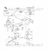 RESERVOIR CARBURANT pour Kawasaki ZR-7S