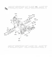 SUPPORT MOTEUR pour Kawasaki ZR-7S