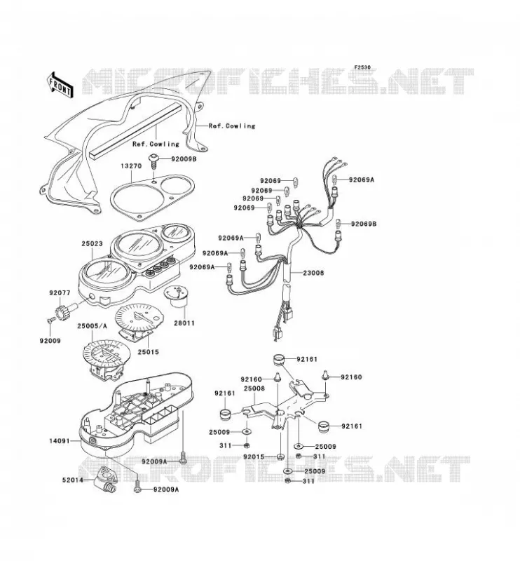 COMPTEURS Kawasaki MOTOS 750 2002 ZR-7S  ZR750-H2
