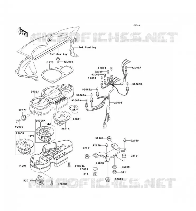 COMPTEURS Kawasaki MOTOS 750 2003 ZR-7S  ZR750-H3