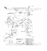 RESERVOIR CARBURANT pour Kawasaki ZR-7S