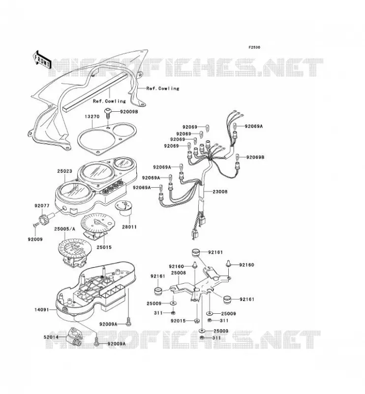 COMPTEURS Kawasaki MOTOS 750 2003 ZR-7S  ZR750-H3