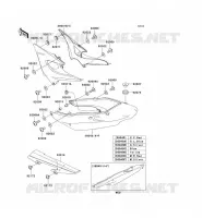 CACHE LAT&Eacute;RAL/GARDE CHAINE pour Kawasaki ZR-7S