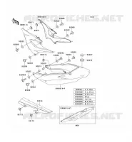 CACHE LAT&Eacute;RAL/GARDE CHAINE pour Kawasaki ZR-7S