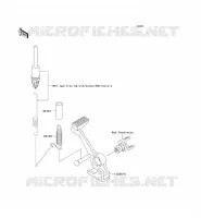 PEDALE DE FREIN/TORQUE LINK pour Kawasaki Z750