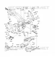PIECE DE CADRE (COUVERTURE) pour Kawasaki Z750