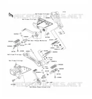 REPOSE PIED pour Kawasaki Z750