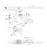 RESERVOIR CARBURANT pour Kawasaki Z750