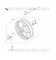 MOYEU AVANT pour Kawasaki Z750