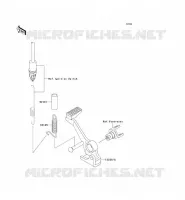 PEDALE DE FREIN pour Kawasaki Z750