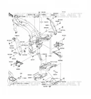 PIECE DE CADRE (COUVERTURE) pour Kawasaki Z750