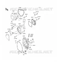 COUVERCLES MOTEUR pour Kawasaki Z750