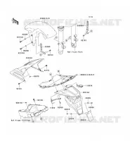 GARDE BOUE pour Kawasaki Z750