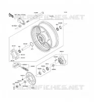 MOYEU ARRIERE pour Kawasaki Z750