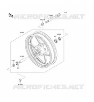 MOYEU AVANT pour Kawasaki Z750