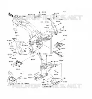 PIECE DE CADRE (COUVERTURE) pour Kawasaki Z750