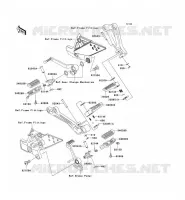 REPOSE PIED pour Kawasaki Z750