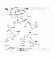 CACHE LAT&Eacute;RAL/GARDE CHAINE pour Kawasaki Z750