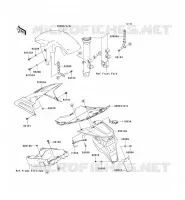 GARDE BOUE pour Kawasaki Z750